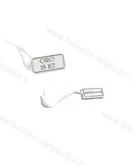 Cartellini in plastica  per oro e argento (conf. 200 pz.)