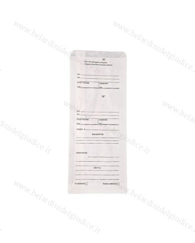 Buste riparazioni  con ricevuta 12 x 28