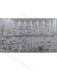 Assortimento Viti per Fondo Cassa Testa Piatta a Taglio - 180 pz