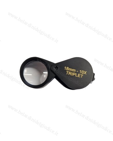 Lente per Diamanti Triplet 10x Nera