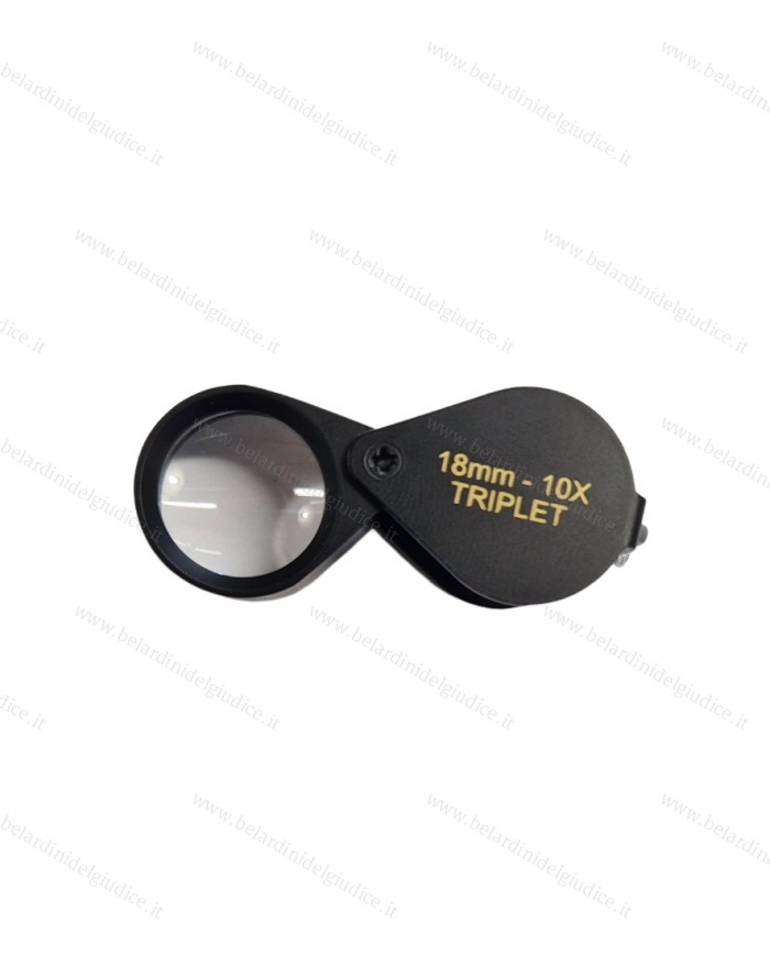 Lente per Diamanti Triplet 10x Nera