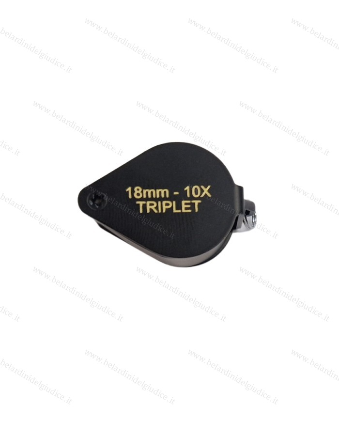 Lente per Diamanti Triplet 10x Nera