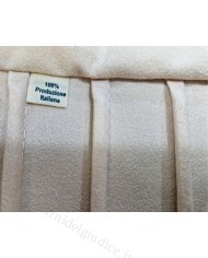 Rotolo cuoio interno panna 12 scomparti con lacci rombo