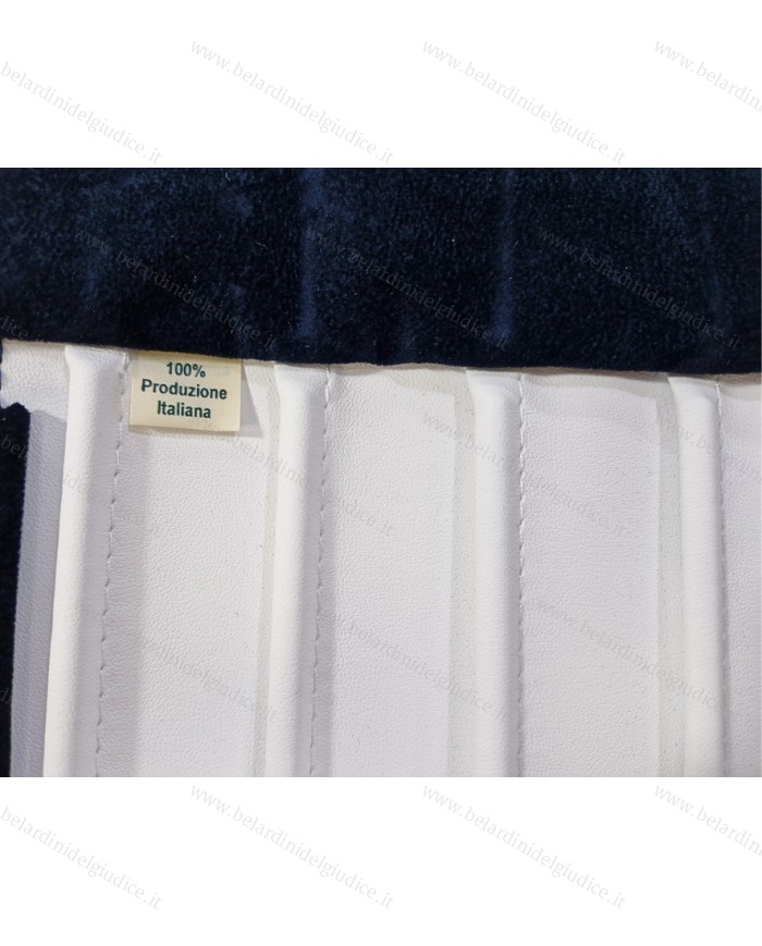 Rotolo blu interno bianco 24 scomparti con anellini