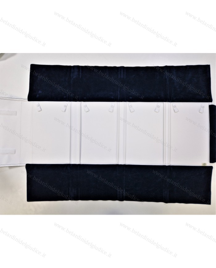 Rotolo blu interno bianco per 4 collier