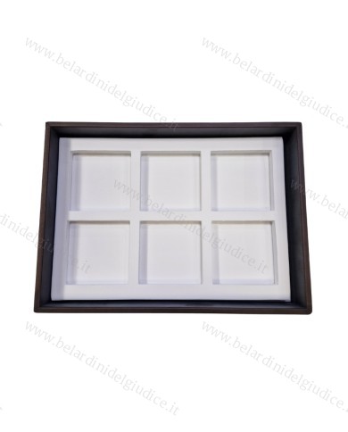 Vassoio rivestito (interno 17x24 cm)