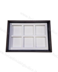 Vassoio rivestito (interno 17x24 cm)