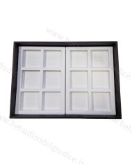Vassoio rivestito (interno 24x34 cm)