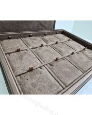 Marmotta bronzo interno quercia 12 caselle con pattine tagli e fori