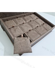 Marmotta bronzo interno quercia 12 caselle con pattine tagli e fori
