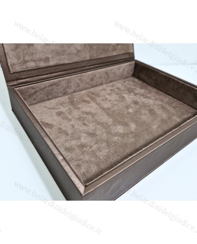 Marmotta bronzo interno quercia vuota per schede 24x17 cm