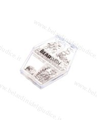 Assortimento accessori placcati in argento per collane o bracciali