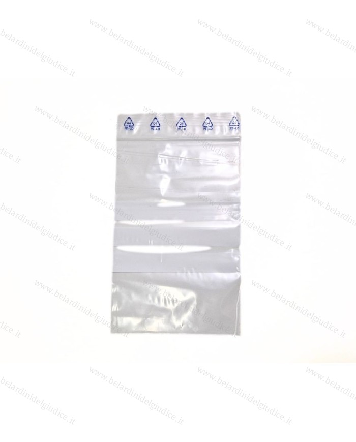 Bustine minigrip 10x15 cm con finestre (conf. 100 pz.)