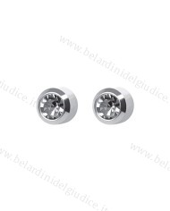 Pre orecchini Studex MINI pallina palladio con brillantino