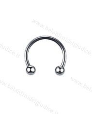 Piercing Barretta circolare 8 mm in titanio