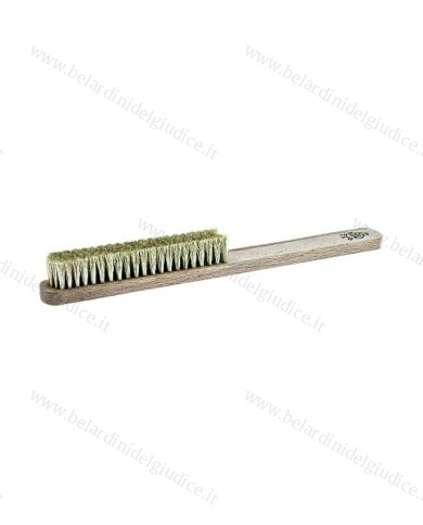 Spazzolino con Manico in Legno Retto Bianco Forte 4 Ranghi
