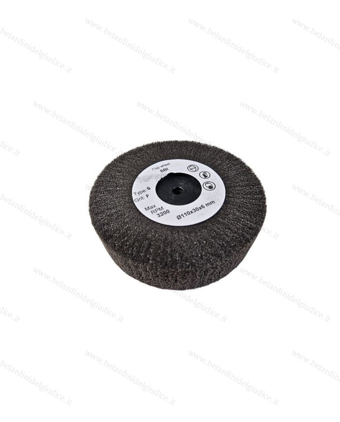 Ruota Lamellare in Scotch-Brite Grigio Grana Molto Fine