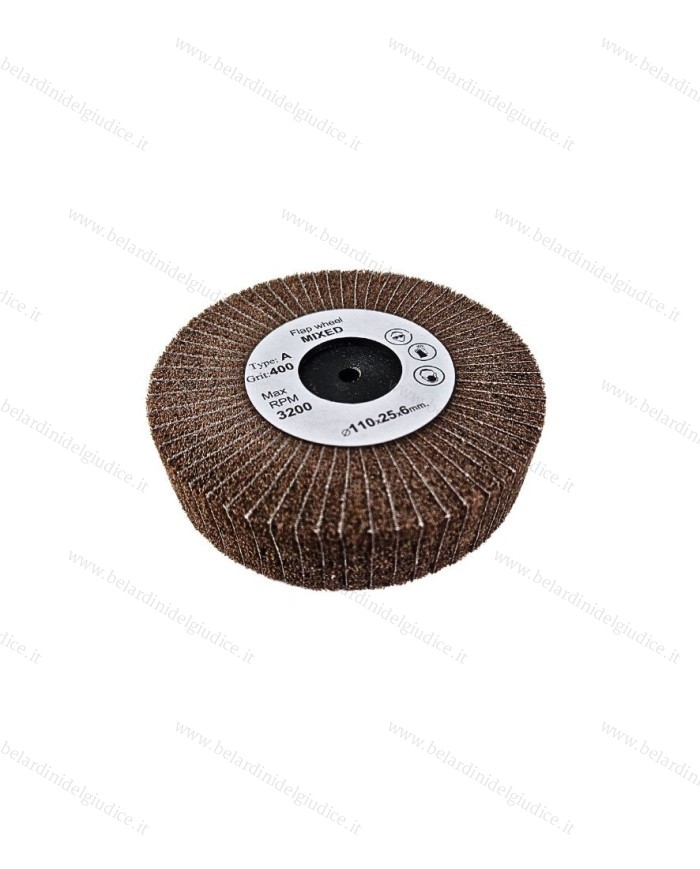 Ruota Lamellare Mista Scotch Brite e Tela Abrasiva Grana 400