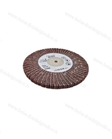 Ruota Lamellare Mista Scotch Brite e Tela Abrasiva Grana 150