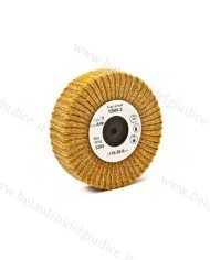 Ruota Lamellare Mista Scotch Brite Giallo Microfine e Carta Abrasiva Trizact