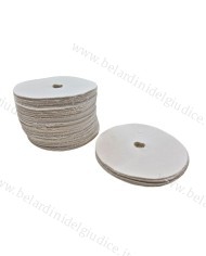 Dischi Tela Morbida Bianca Madapolam Ø 120 mm - Foro 15 mm
