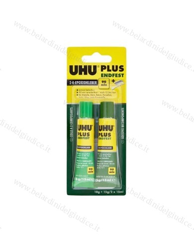 Colla Uhu Plus Bicomponente Verde 90 Min