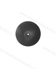 Gommino a Ruota Lenticolare Busch Nero per Rifinitura Soft Ø 22 x 3 mm