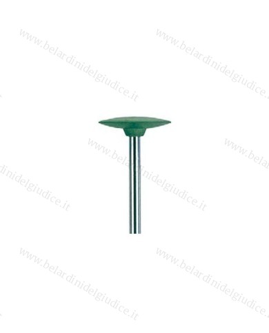 Gommino a Lente con Gambo Edenta TopStar Lucidatura Verde Ø 15 x 2,5 mm