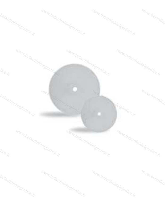 Gommino a Ruota Lenticolare Sgrossatura Universale Bianco Ø 22 x 3,7 mm