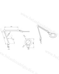 Lampada a LED Durston con Lente e Morsetto