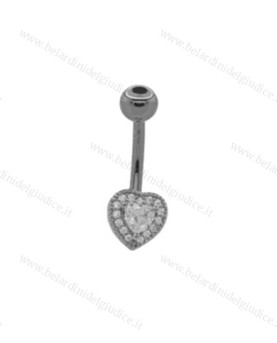 Piercing Banana ombelico Fix Cuore