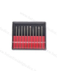 Assortimento di 10 Frese Diamantate