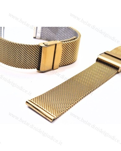 Cinturino Acciaio Maglia Milano Sottile Laminato