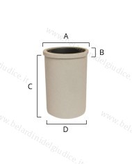Crogiolo in Grafite e Ceramica Refrattaria per Forno Ceia F9