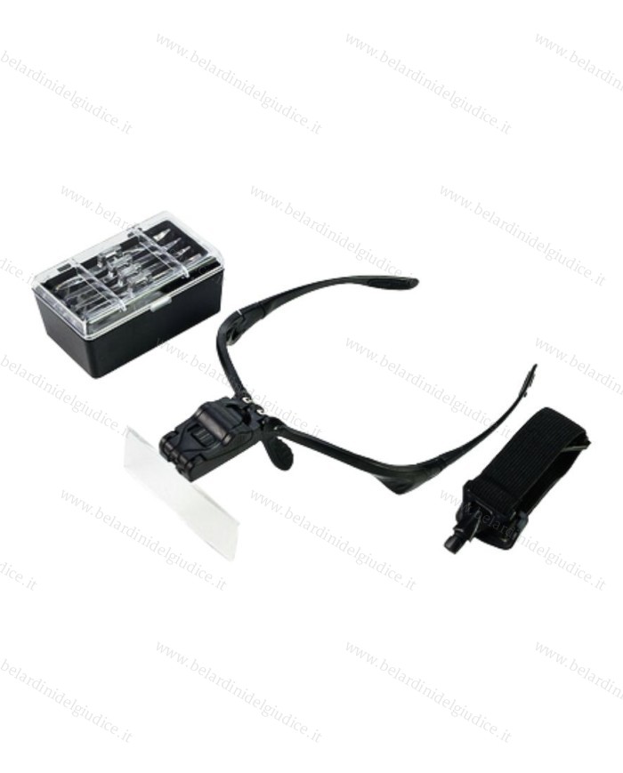 Lente Binoculare con LED e 5 Lenti Intercambiabili da 1.0x a 3.5x