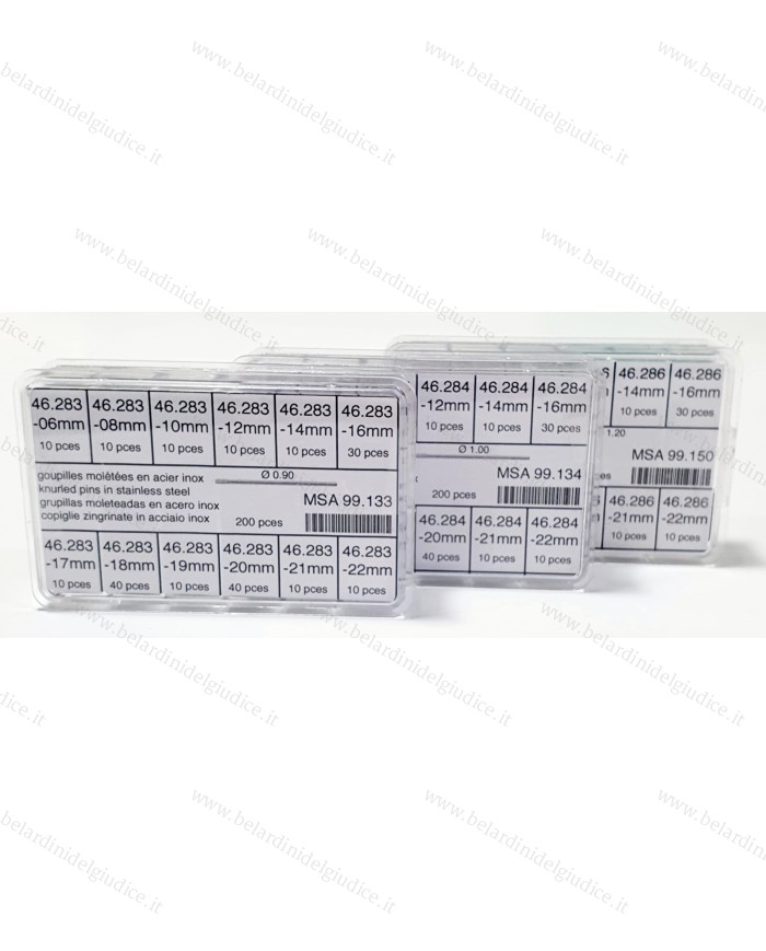 Ass.to Coppiglie Zigrinate 6 a 22 mm Ø 0,90 - 1,00 - 1,20 200 pz