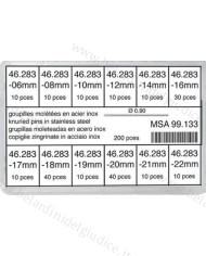 Ass.to Coppiglie Zigrinate 6 a 22 mm Ø 0,90 - 1,00 - 1,20 200 pz
