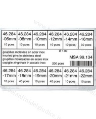 Ass.to Coppiglie Zigrinate 6 a 22 mm Ø 0,90 - 1,00 - 1,20 200 pz