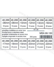 Ass.to Coppiglie Zigrinate 6 a 22 mm Ø 0,90 - 1,00 - 1,20 200 pz