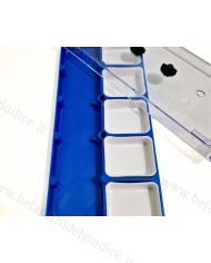 Scatola in plastica impilabile con 6 scomparti