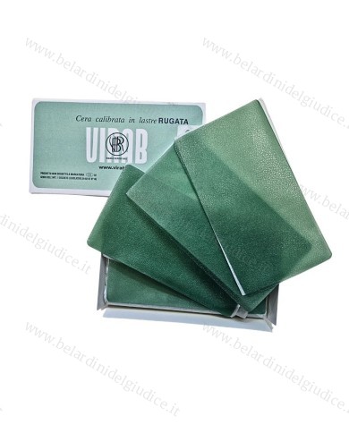 Cera Rugata Calibrata in Lastre Verde